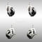 Service Caster 3 Inch 316SS Soft Rubber Wheel Swivel 10mm Threaded Stem Caster Brakes, 2PK SCC-SS316TS20S314-SRS-M1015-2-TLB-2 - alternate 1